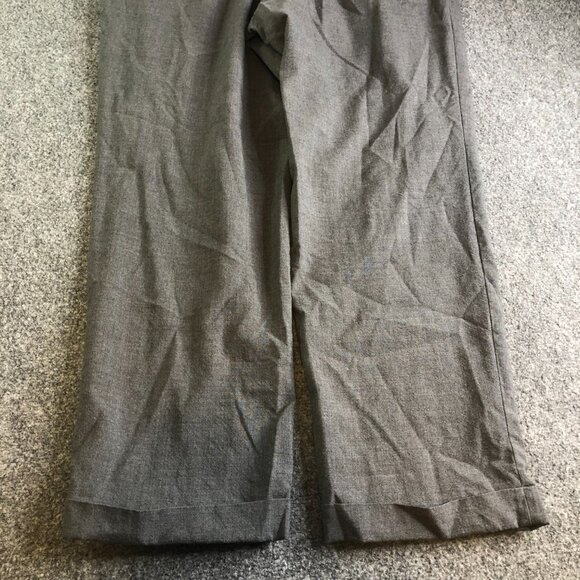 Lauren Ralph Lauren Pants Mens 36x29 Gray Pleated High Waist Y2K Wool Classic - Picture 11 of 12